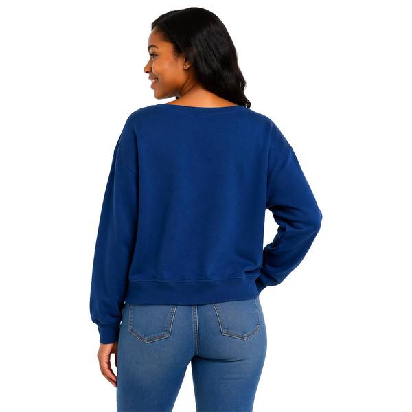 Juniors Gold Rush Game Day Off The Shoulder Fleece Sweatshirt