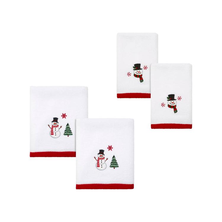 Avanti Winter Snowman 2pk Embroidered Towel Collection