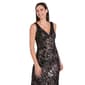 Womens R&M Richards Sleeveless V Neck Beaded Diamond Gown - image 4