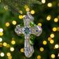 Northlight Seasonal 5in. Irish Cross Glass Christmas Ornament - image 2