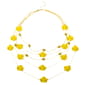 Ashley Cooper(tm) Gold-Tone Layered Petal Bead Statement Necklace - image 1
