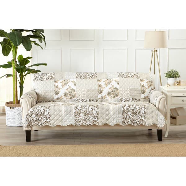 FreshFolds&#8482; Reversible Floral Patchwork Furniture Protector