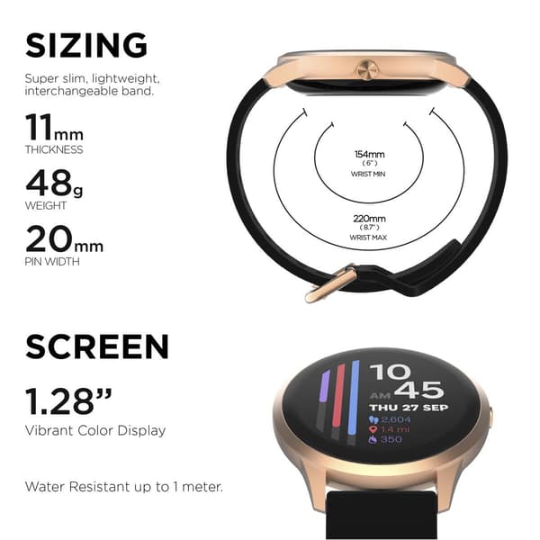 Womens iItouch Sport 4 Black Strap Fitness Tracker - TTP4R01-C02