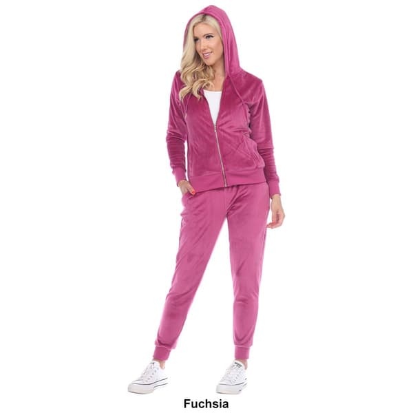 Womens White Mark 2pc. Velour Tracksuit Set