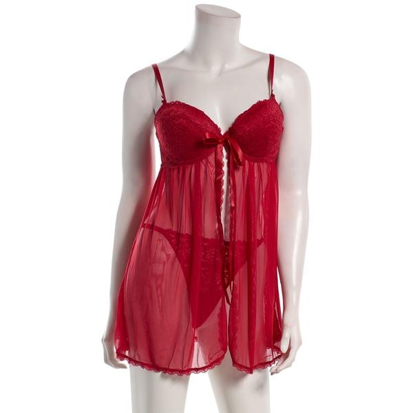 Womens Jessica Simpson Single Hanging Babydoll & Thong