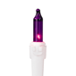 Brite Star 49.5ft. Purple Mini Christmas White Wire Light Set - image 3