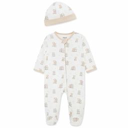 Baby Unisex (NB-9M) Little Me Fuzzy Bears Footie