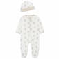 Baby Unisex (NB-9M) Little Me Fuzzy Bears Footie - image 1
