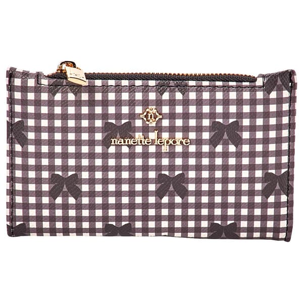 Womens Nanette Lepore Aime Slim Bifold Wallet - Gingham - image 