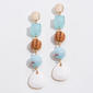 Ashley Cooper(tm) Multi-Colored Beads Linear Disk Post Earrings - image 1
