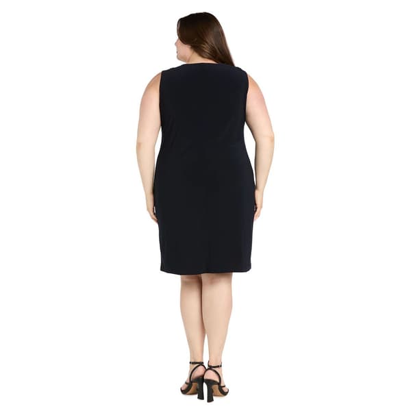Plus Size R&M Richards Rhinestone Trim Jacket Dress