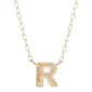 Gold Classics(tm) Yellow Gold Polished R Initial Pendant Necklace - image 1