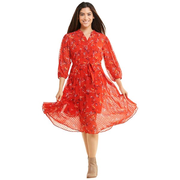 Nanette Lepore Women s Madeline Floral Pintuck Midi Dress