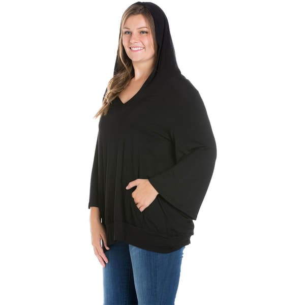 Plus Size 24/7 Comfort Apparel Trendy Oversized Fashion Hoodie