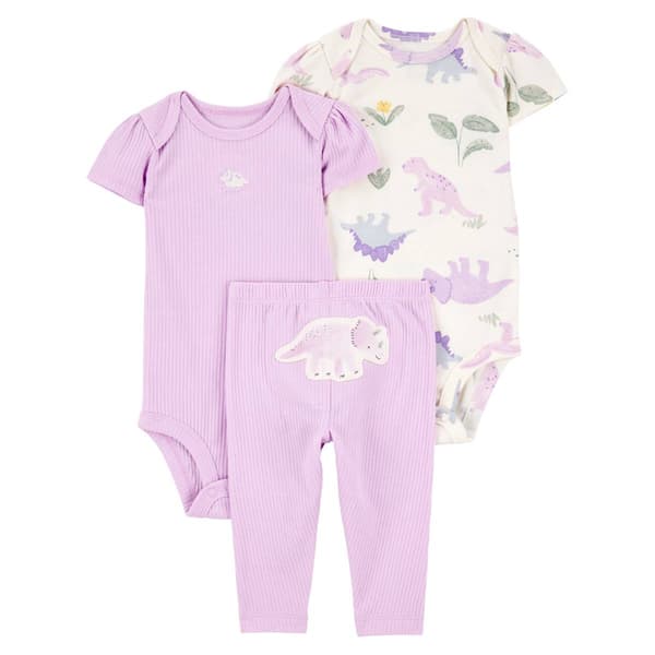 Baby Girl &#40;NB-24M&#41; Carter''s&#40;R&#41; 3pc. Dino Little Character Set