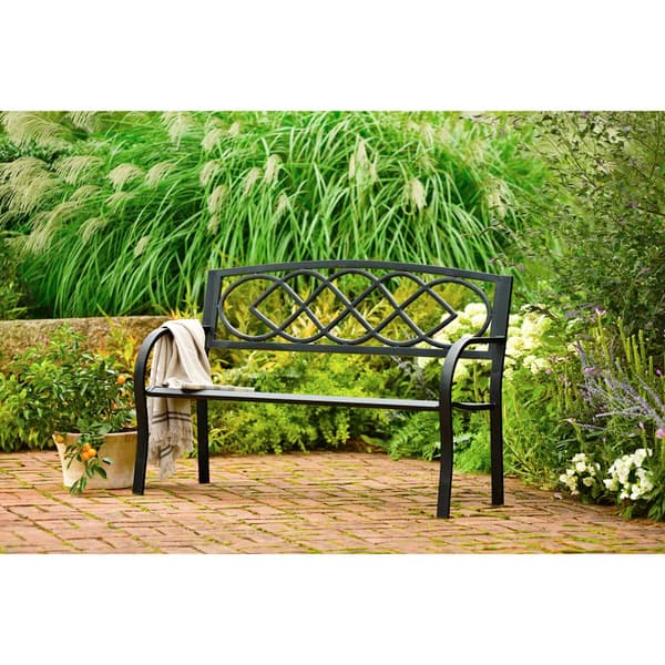 Evergreen Celtic Knot Garden Bench
