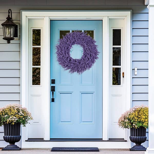 Northlight Seasonal Artificial 28in. Lavender Spring Wreath