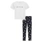 Girls &#40;4-6x&#41; Calvin Klein 2pc. Logo Tie Knot Tee & Leggings Set - image 1
