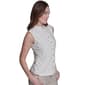 Womens Tommy Hilfiger Sleeveless Ruffle Button Front Dot Blouse - image 3