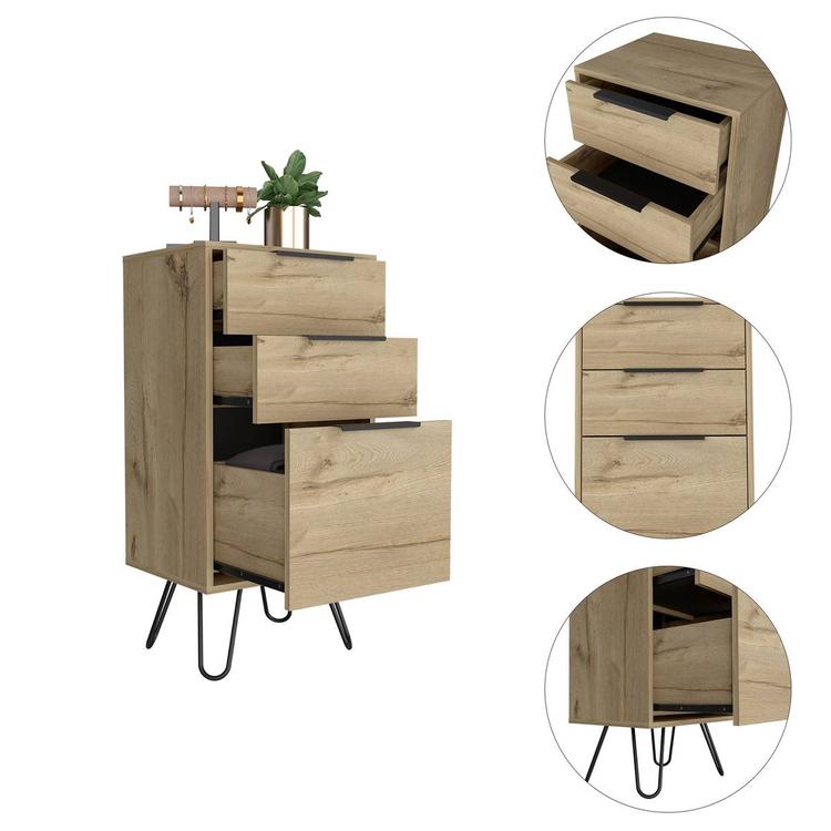 FM FURNITURE London Light Oak Dresser