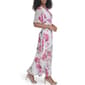 Womens Calvin Klein Flutter Sleeve Print Chiffon Maxi Dress - image 3