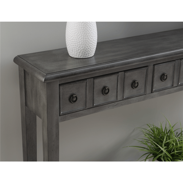 Linon Home Decor Daisy Grey Console Table