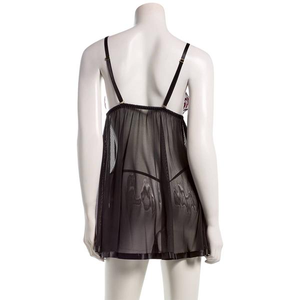 Womens Spree Intimates Floral Lace & Mesh Babydoll 22281A
