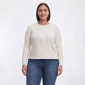 Plus Size Preswick & Moore(R) Long Sleeve Cable Button Cardigan - image 1