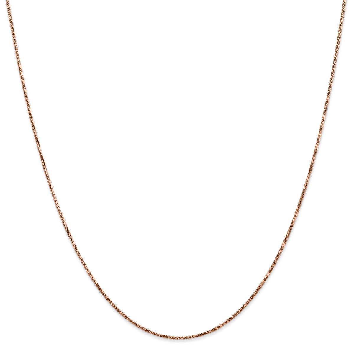Gold Classics™ 1.00mm. 14kt. Rose Diamond Cut Spiga...