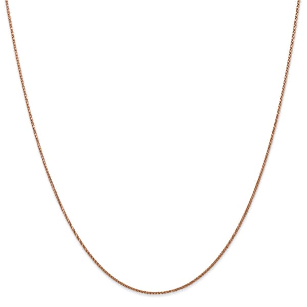 Gold Classics&#40;tm&#41; 1.00mm. 14k Rose Diamond Cut Spiga Necklace - image 