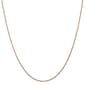 Gold Classics&#40;tm&#41; 1.00mm. 14k Rose Diamond Cut Spiga Necklace - image 1