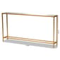 Baxton Studio Alessa Gold Finished Metal & Mirrored Glass Table - image 8
