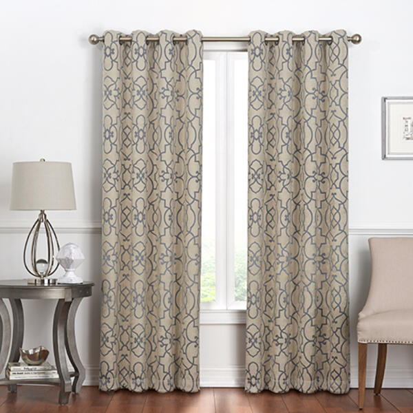 Villa Blackout Grommet Curtain Panel - image 
