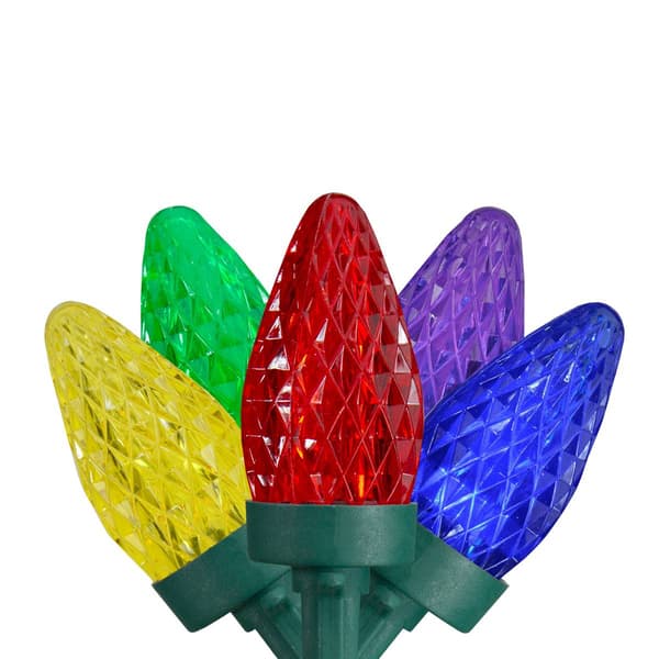 Northlight Seasonal 50ct. LED Faceted Christmas Light Set - image 
