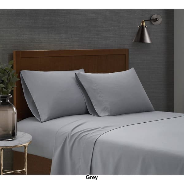 London Fog Garment Wash Solid 180 Thread Count Sheet Set