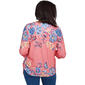 Womens Alfred Dunner Free Spirit Crew Neck Floral Blouse - image 2