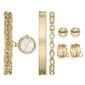 Womens Folio Gold Watch & Jewelry Set - FMDFL2070 - image 1