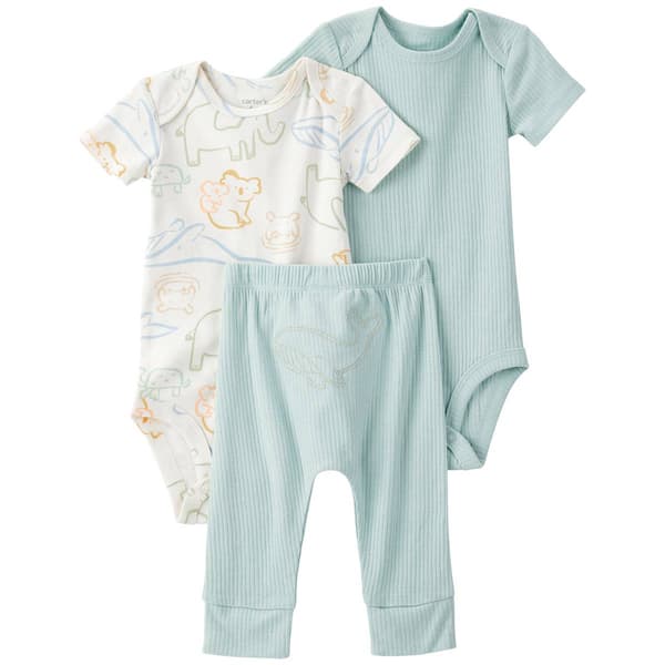 Baby Boy (NB-24M) Carter''s(R) 3pc. Whale Short Sleeve Pants Set