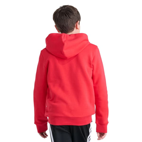 Boys (8-20) Adidas® Mesh Logo Hoodie - Pure Ruby