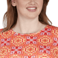 Plus Size Larky Lark Ruch Elbow Sleeves Medallion Blouse - image 5