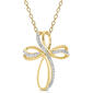 Accents by Gianni Argento Diamond Accent Plated Twisted Cross - image 1