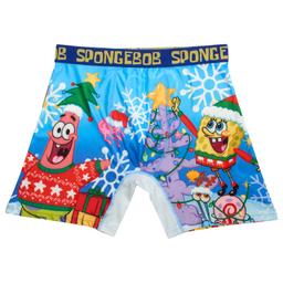 Mens Nickelodeon SpongeBob Christmas Tree Boxer Briefs