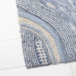Avanti Waves Blue Bathroom Rug