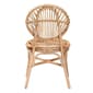 bali & pari Iris Modern Bohemian Natural Rattan Dining Chair - image 2
