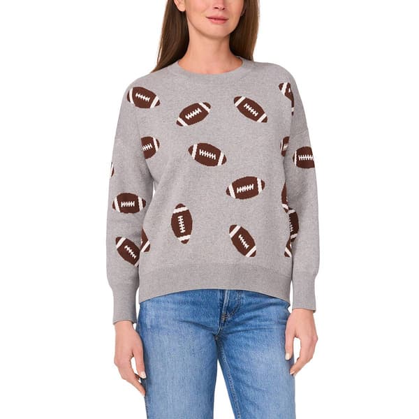 Womens Vince Camuto Long Sleeve Football Sweater - image 