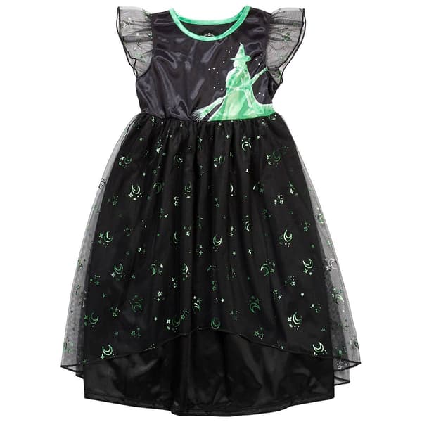 Girls Wicked Elphaba Silhouette Fantasy Nightgown - image 