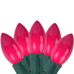 Northlight 25ct. Pink Opaque C7 Christmas String Lights