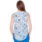 Plus Size Emaline Sapphire Serenade I Sleeveless Botanical Blouse - image 2