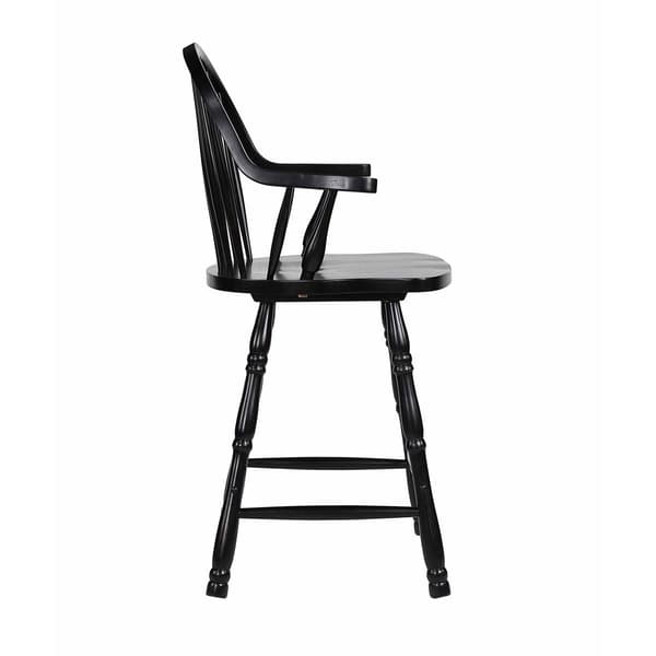 Besthom Black Cherry Selections High Back Bar Stools - Set of 2