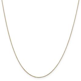 Unisex Gold Classics&#8482; .6mm. Solid Diamond Cut 14in. Necklace